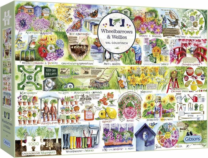 Image du produit Gibsons Puzzle Wheelbarrows & Wellies 1000 pièces (1000 pièces)