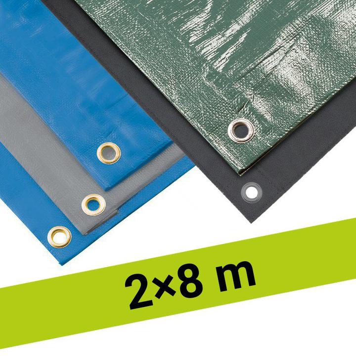 Actual product image Keller Fahnen Allzweckblachen 2x8 m PVC grau 450 g/m2 (8 x 2 m)