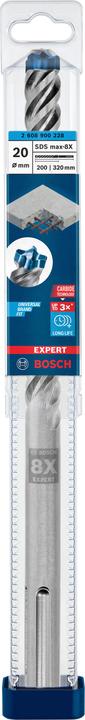 Produktbild Bosch Professional Zubehör EXPERT SDS max-8X Hammerbohrer, 20 x 200 x 320 mm (20,0 Millimeter)