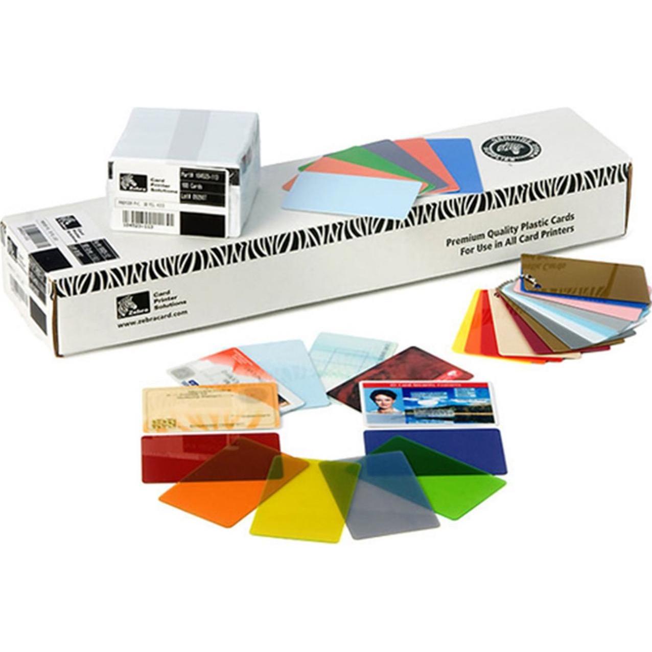 Thumbnail - Zebra, Kopierpapier, 500-PK PVC CARDS 30MIL SILVER (30 g/m², 500 x, 85.6 x 54 mm)