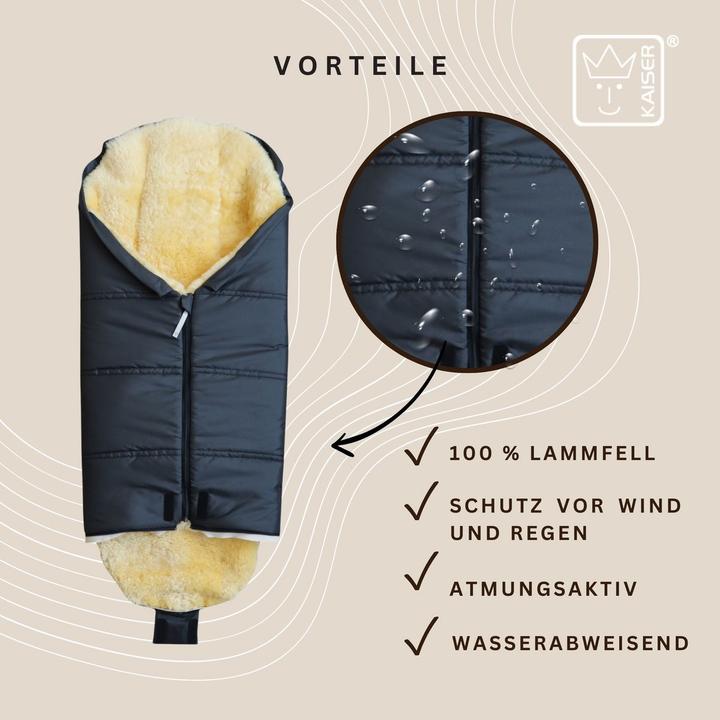 Image du produit Kaiser Baby Kaiser Lammfell Fusssack Iglu 2.0, anthracite