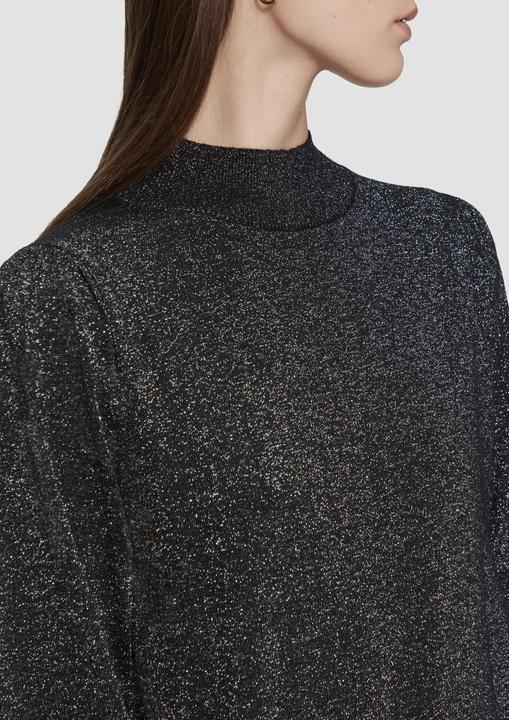 Produktbild S.Oliver Strickpullover Weicher Pullover mit Puffärmel und Glitzereffekt (XXL)