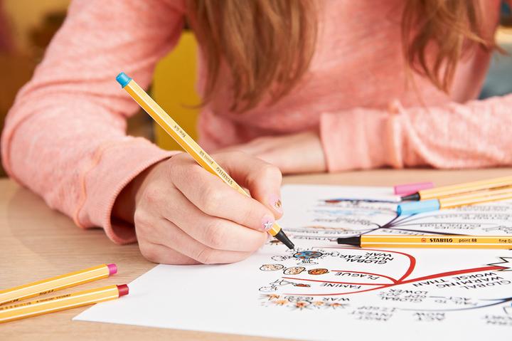 Produktbild STABILO Fineliner point 88, 15er Kunststoff-Etui (Mehrfarbig, 15 x)