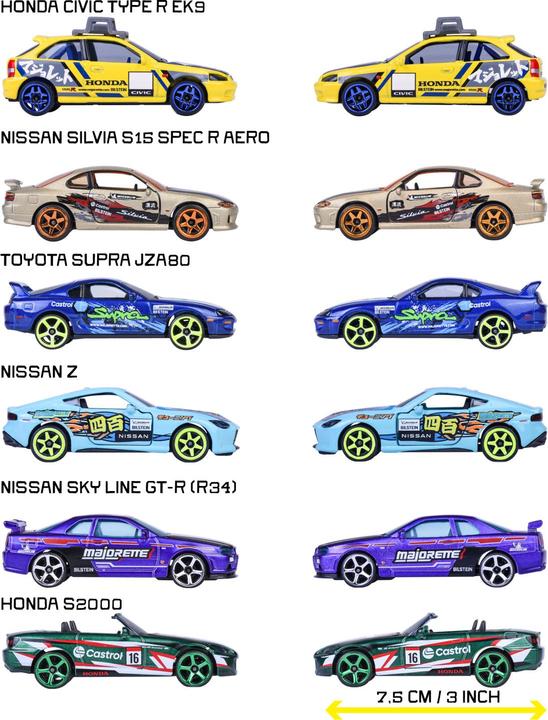 Immagine prodotto Majorette JDM Legends Deluxe Cars, 6 serie.