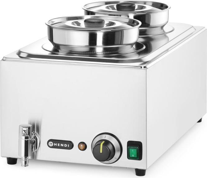 Produktbild Hendi Set: Bain-Marie Ranger + 2x 4L Container mit Deckel,, 8L, 220-240V/1000W, 604x332x(H)31