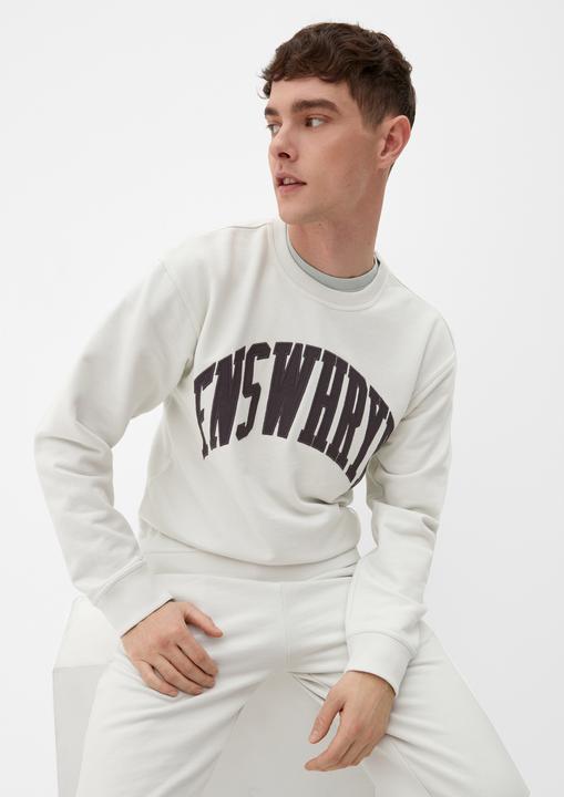 Produktbild s.Oliver Sweatshirt QS x JAMULE Sweater mit aufgesticktem Schriftzug (XL)