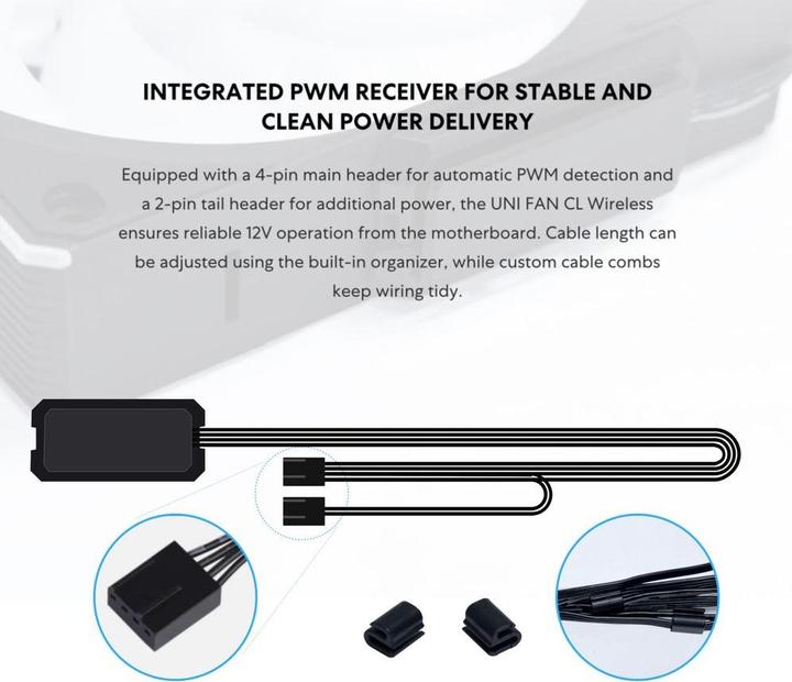 Produktbild Lian-Li UNI FAN CL Wireless Lüfter - 120mm, schwarz (120 mm, 1x)