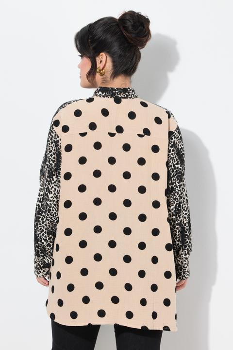 Produktbild Angel of Style Bluse, oversized, Musselin, Mustermix (56)
