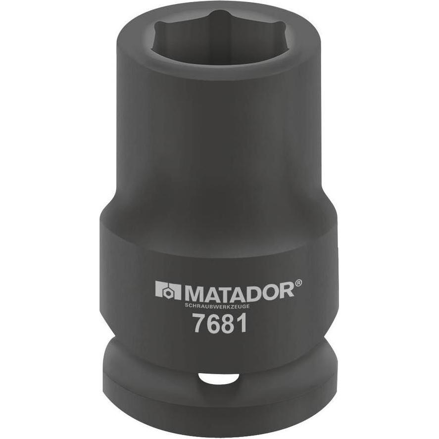Matador, Chiave a bussola + esagonale, 76810220 Aussen-Sechskant Schlagschrauber-Steckschlüsseleinsatz 22 mm (22 mm)