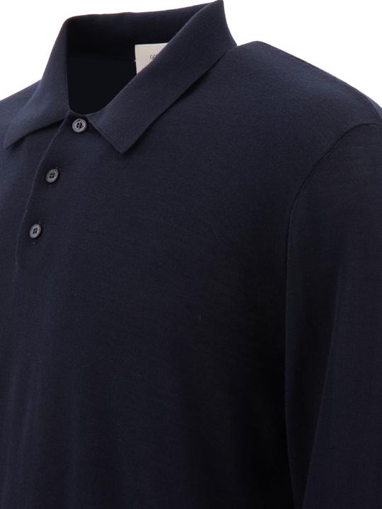 Actual product image Golden Goose Wool long-sleeved polo shirt (XL)