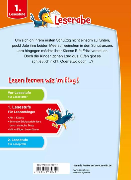 Produktbild Ravensburger Rabenstarke Schulgeschichten für Erstleser (Deutsch, Anja Kiel, Elke Broska, Judith Allert, Màriam Ben-Arab, 2023)