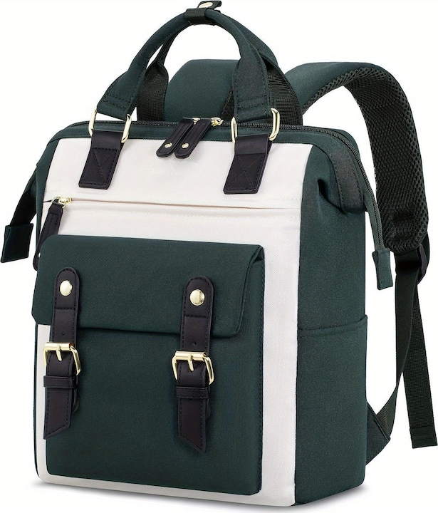 Only-Bags.Store Stilvoller kleiner Laptop-Rucksack - Modischer College Daypack mit verstellbaren Trägern, robustem