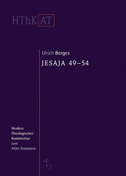 Produktbild Jesaja 49-54 (Deutsch, Ulrich Berges, 2015)
