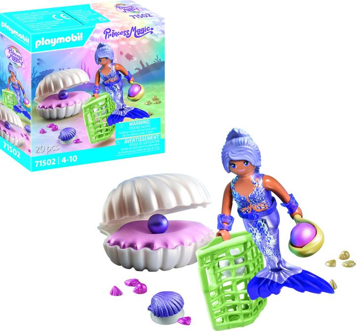 Produktbild Playmobil Meerjungfrau mit Perlmuschel (71502, Playmobil Princess Magic)