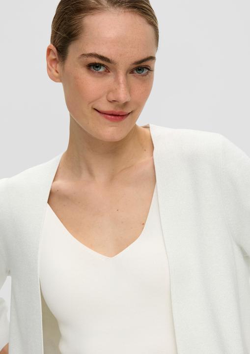 Actual product image s.Oliver Strickjacke Kurze Strickjacke mit Metallic-Garn (46)