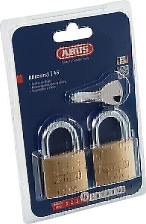 Produktbild Abus Zylindervorhangschloss 45/40 Twins B/SB Schlosskörper-B.39mm MS gl.