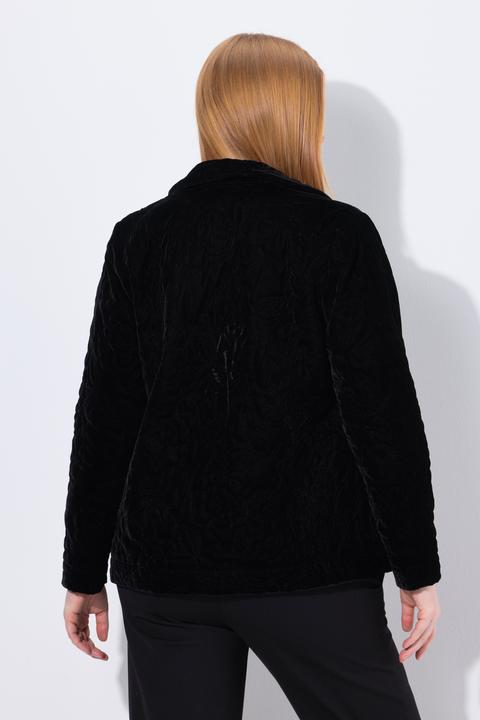 Immagine prodotto Ulla Popken Giacca con ricami, collo da camicia e maniche lunghe (58, 60)