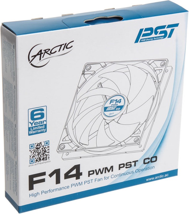 Actual product image Arctic F14 PWM PST CO fan (140 mm, 1 x)