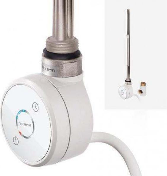 Actual product image Mert - Thermostat Regler DRY für Handtuchheizkörper, inklusive Heizpatrone 800W, Weiss