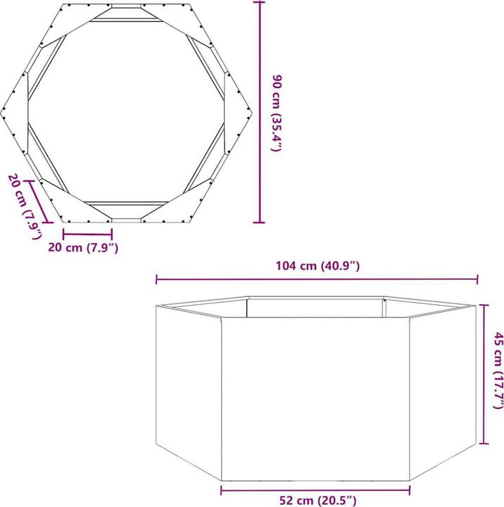 Produktbild vidaXL Pflanzkübel