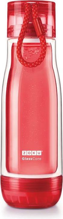 Actual product image ZOKU Drinking Bottle Glass Core 475ml Red (0.48 l)
