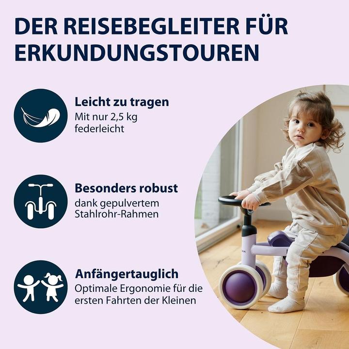 Actual product image Hudora Laufrad" Steppy" 6 Zoll, lavender