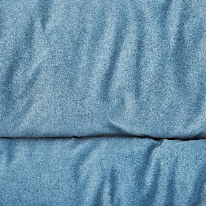 Actual product image Beliani Pet Bed Velvet Fabric Blue 90 x 60 cm ERGANI (Cat, Dog)