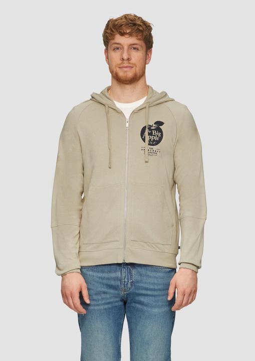 Image du produit s.Oliver Sweatshirt Jacke Leichte Sweatjacke mit Kapuze und Artwork (L, S)