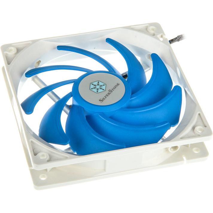 Silverstone SST-FQ121 FQ Series Fan, PWM (120 mm), PC Lüfter, Blau, Weiss