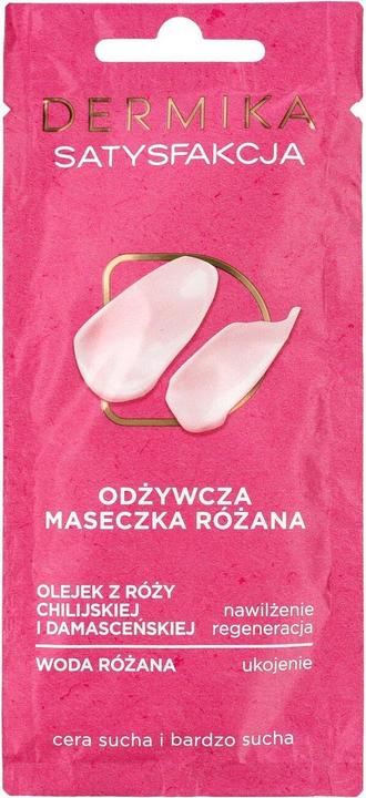 Immagine prodotto Dermika Maschere di bellezza Soddisfazione nutrizionale Maschera alla rosa per pelli secche e molto secche (10 ml)