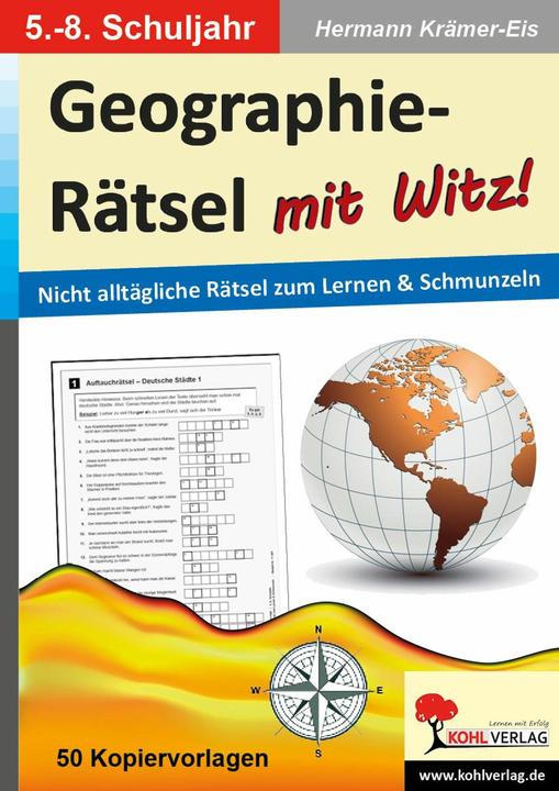 Produktbild Geographie-Rätsel mit Witz! - 5.-8. Schuljahr (Deutsch, Hermann Krmer-Eis, 2013)