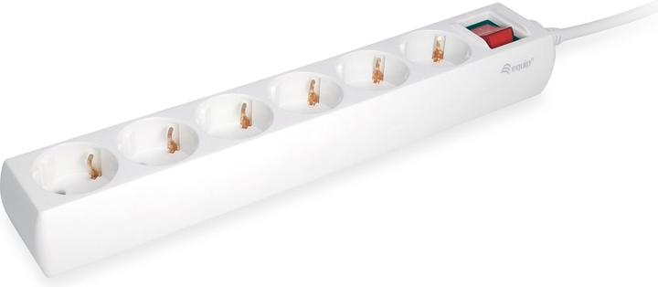 Produktbild equip Steckdosenleiste Schuko Kabel mit Schalter (6 x, CEE 7/3, 1.50 m)