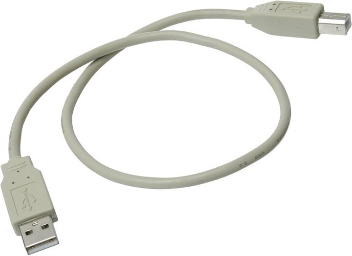 Actual product image InLine USB 2.0 cable, A to B (0.50 m, USB 2.0)