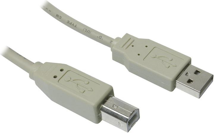 Actual product image InLine USB 2.0 cable, A to B (0.50 m, USB 2.0)