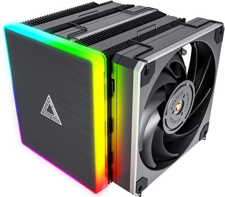 Montech Metal DT24 Premium CPU Cooler, ARGB, 2x120mm (158 mm)