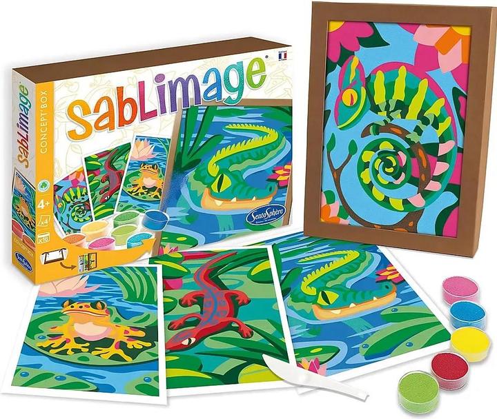 Actual product image Sentosphere Sand pictures reptiles and frog