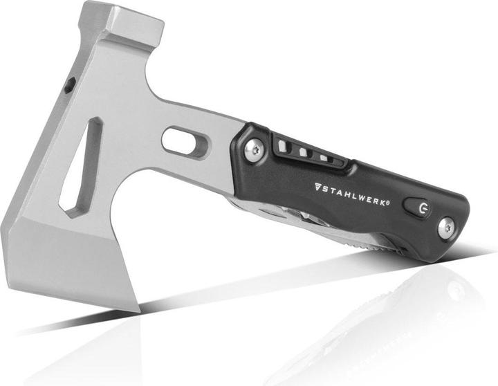 Image du produit Stahlwerk Outil multifonctionnel Kit de survie avec couteau de poche Lampe de poche LED (10 Fonctions)