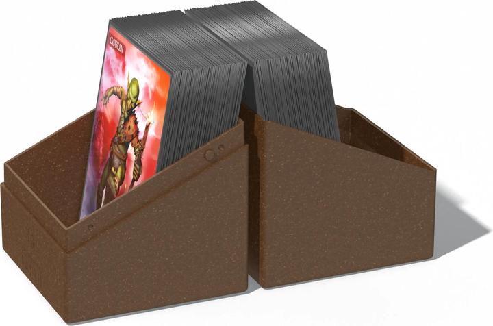 Actual product image Ultimate Guard Card Box Boulder Deck Case Standard Size 100+ Brown