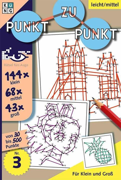 Produktbild Rätselbuch Punkt zu Punkt 03 (Deutsch, Conceptis Puzzles, 2016)