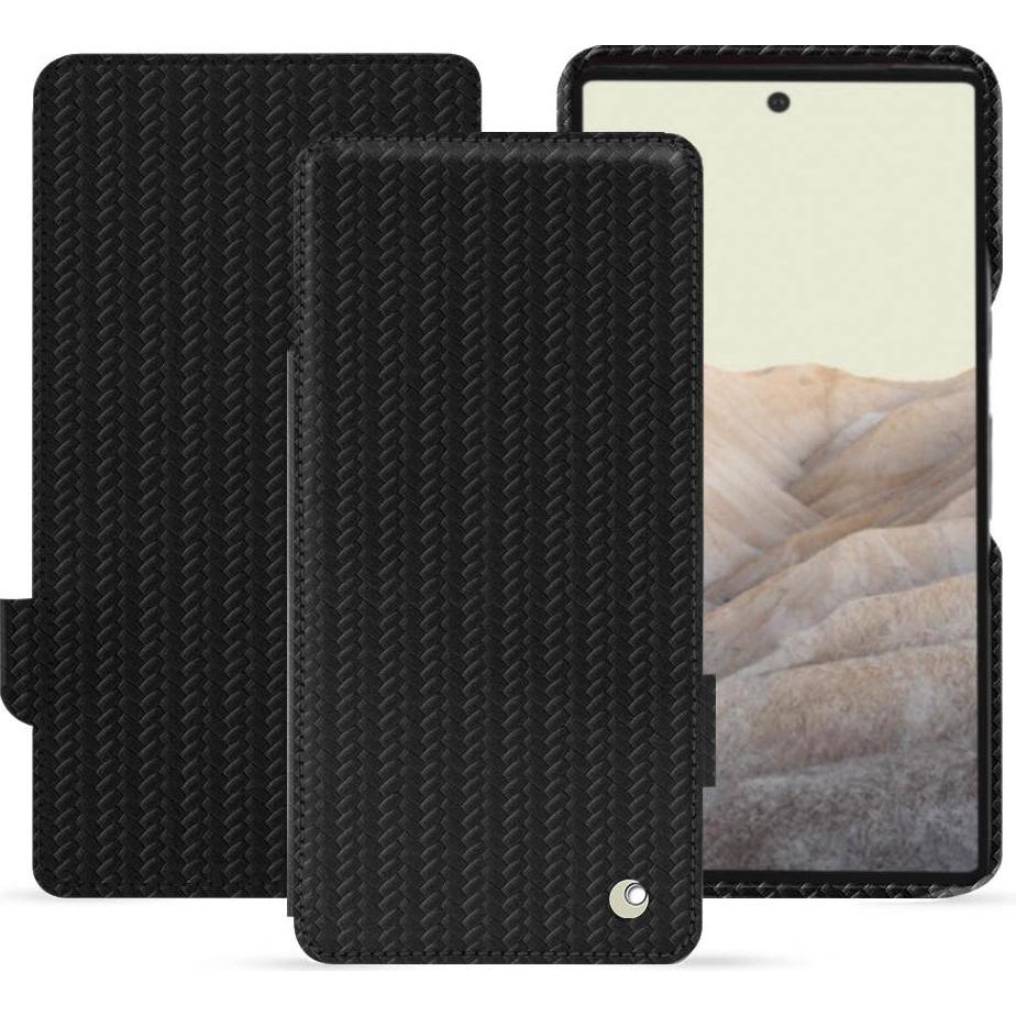 Noreve Lederschutzhülle horizontal (Google Pixel 7), Smartphone Hülle, Schwarz