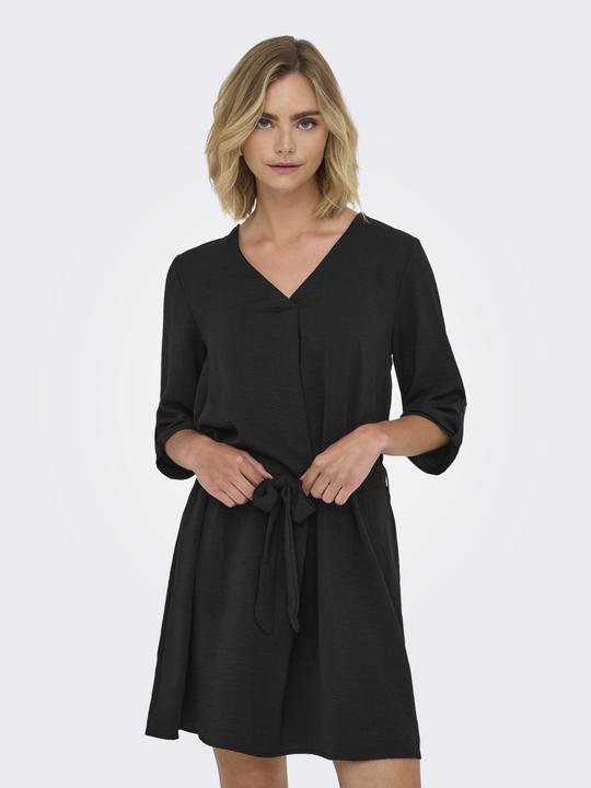 Image du produit JdY Normal geschnitten V-Ausschnitt Voluminöser Armschnitt Kurzes Kleid Kleid (L)