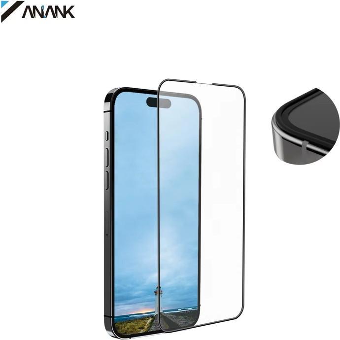 Productafbeelding Anank 2,5D transparant gepantserd glas voor iPhone 16 - Japans Asahi glas (1 Stuk, Apple iPhone 16)