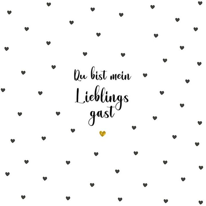 Actual product image Braun + Company Napkin Avantgarde "You Are" 33x33 cm Pack of 20 (20 x, 33 x 33 cm)