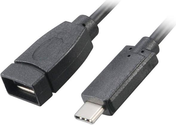 Image du produit Akasa Câble USB 3.1, type C vers type A + adaptateur (0.15 m, USB 3.2 Gen 2)