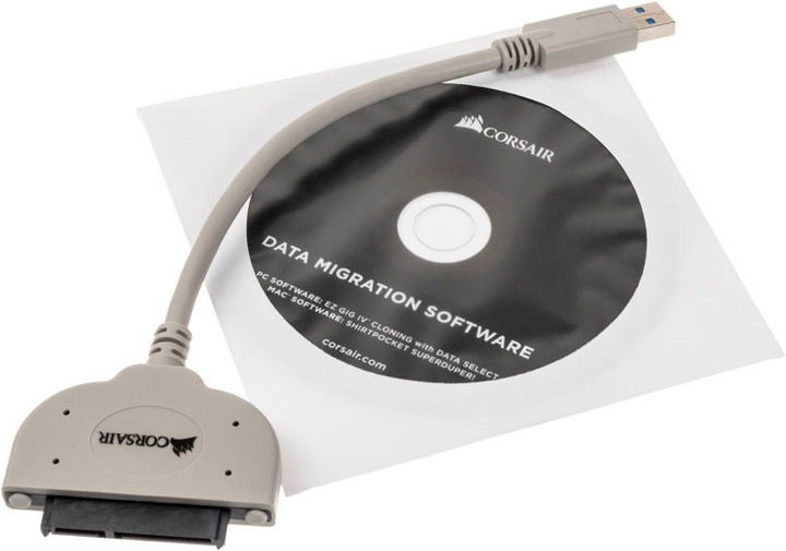 Actual product image Corsair Drive Cloning Kit for SATA SSDs and HDDs - USB 3.0