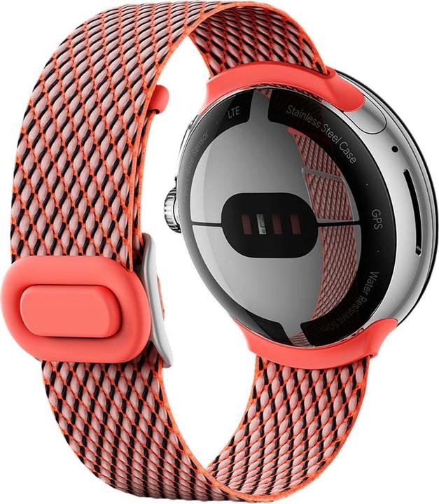 Produktbild Google Armband für Pixel Watch One Size (20 mm, Edelstahl, Kunststoff, recyceltes Polyester-Garn)