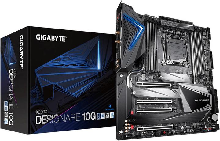 Actual product image Gigabyte X299X Designare 10G (Rev 1.0), Intel X299 motherboard - socket 2066 (LGA 2066, Intel X299 Express, E-ATX)