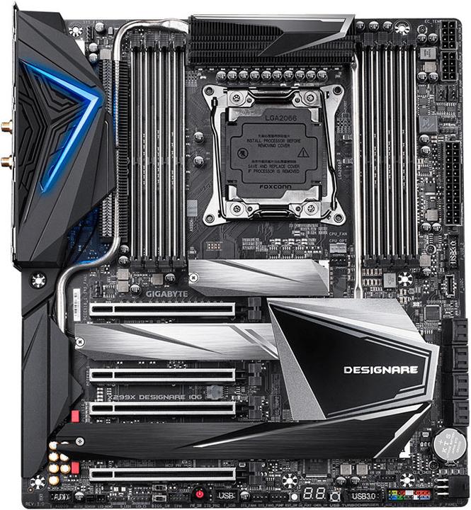 Gigabyte X299X Designare 10G (Rev 1.0), Intel X299 motherboard - socket 2066 (LGA 2066, Intel X299 Express, E-ATX)