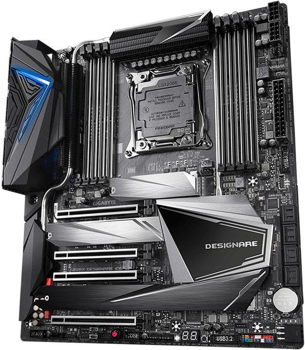 Actual product image Gigabyte X299X Designare 10G (Rev 1.0), Intel X299 motherboard - socket 2066 (LGA 2066, Intel X299 Express, E-ATX)
