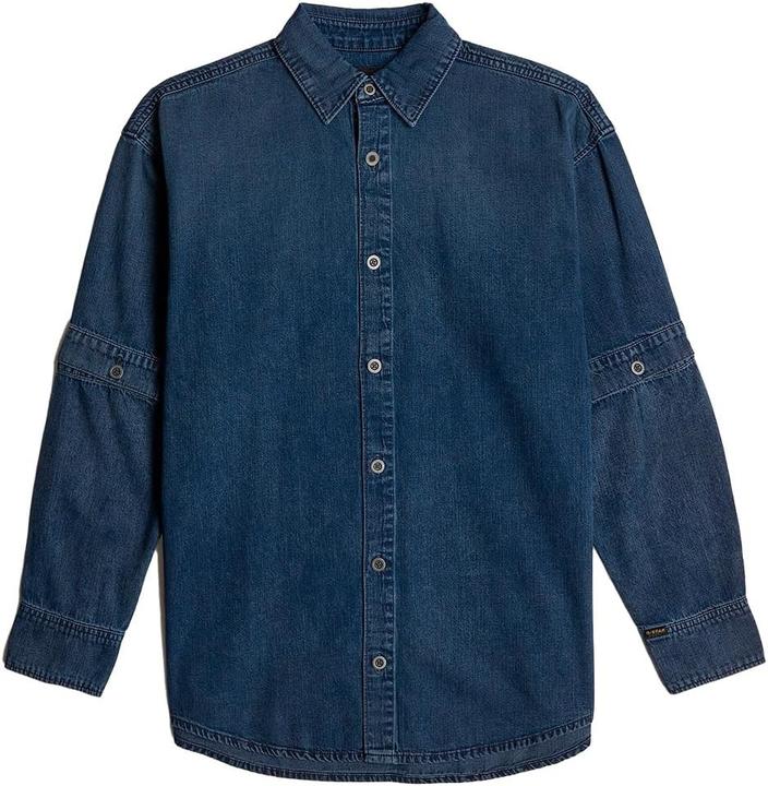 G-Star Modulair Shirt in Worn in Dusky Clouds mit Draagcomfort (S)